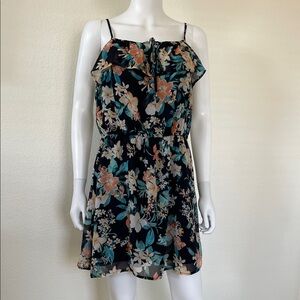 Love Tree blue Floral Mini Dress